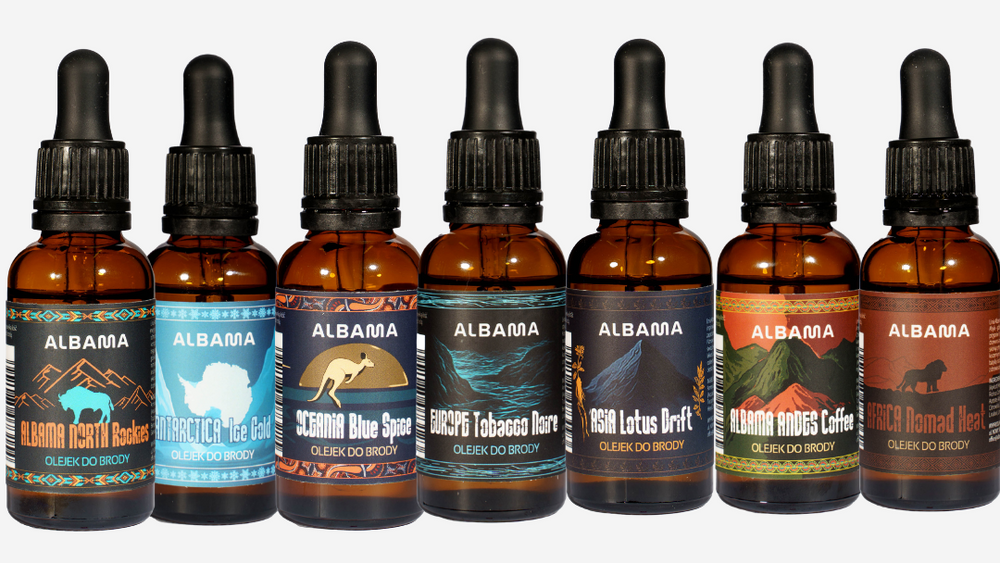 Zestaw olejków do brody 3+1