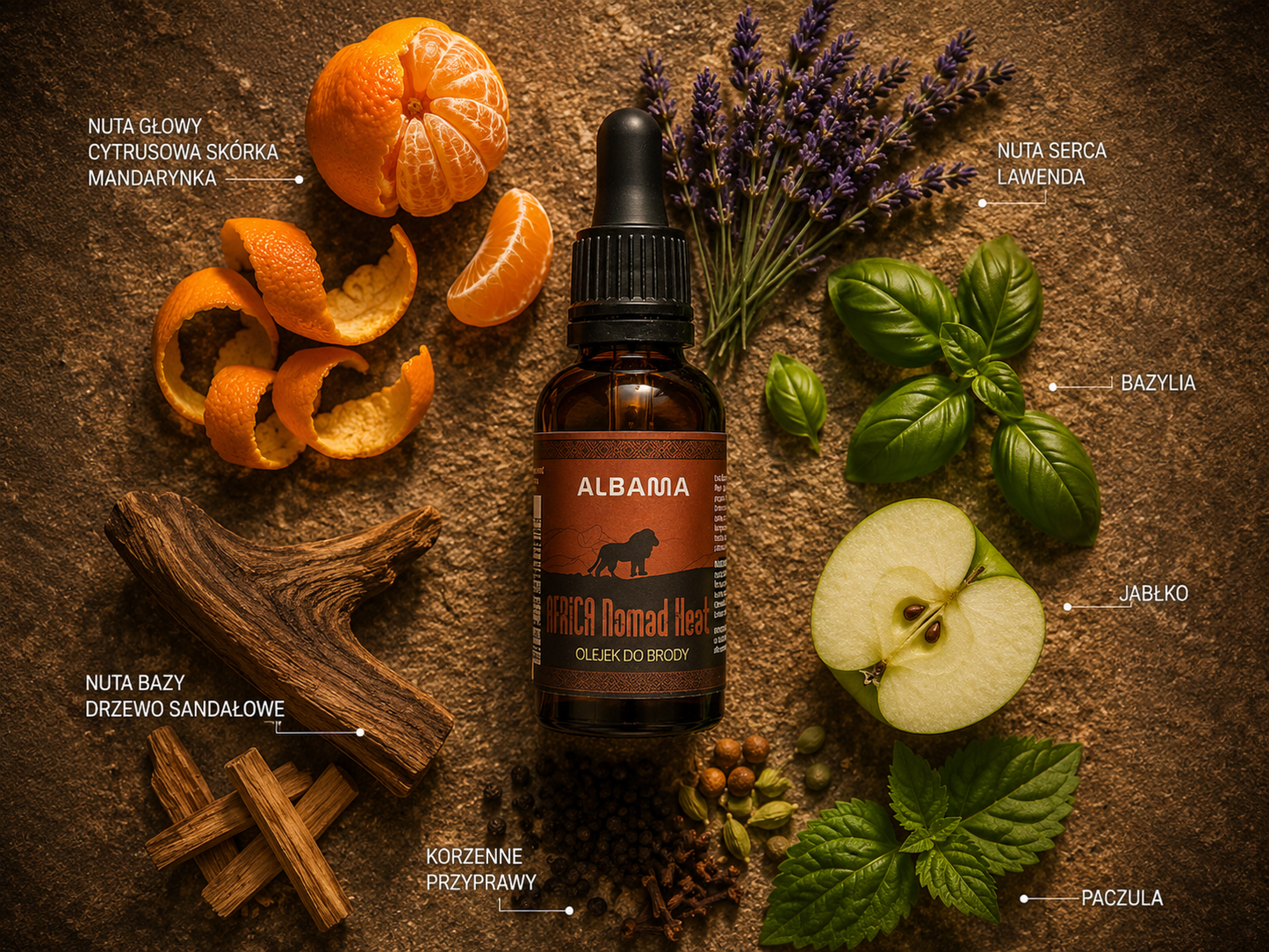 OLEJEK DO BRODY 30ml - ZAPACH AFRICA
