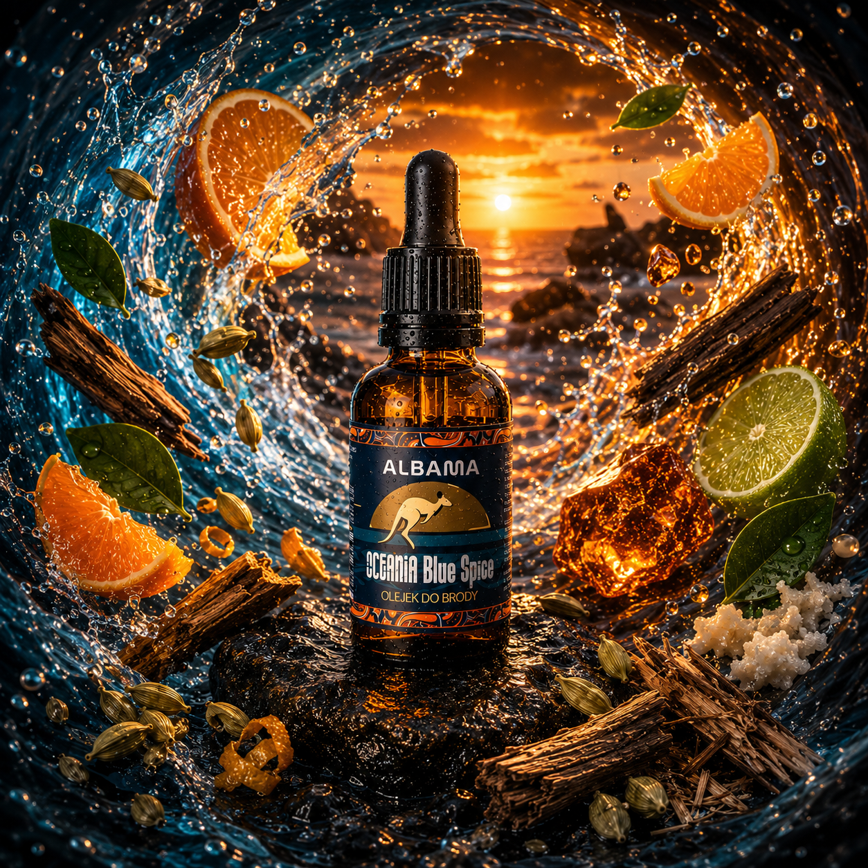 OLEJEK DO BRODY 30ml - ZAPACH OCEANIA